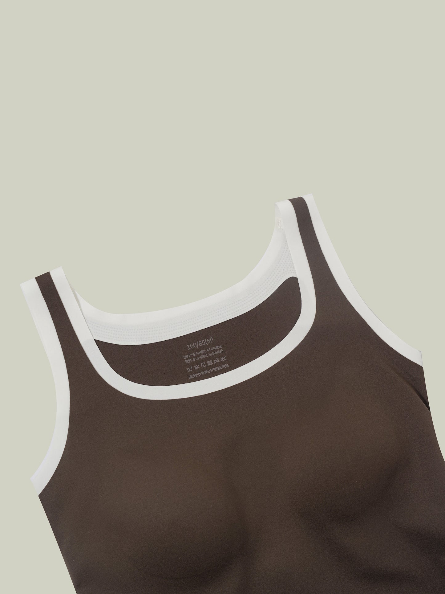 Two-tone layered tank top