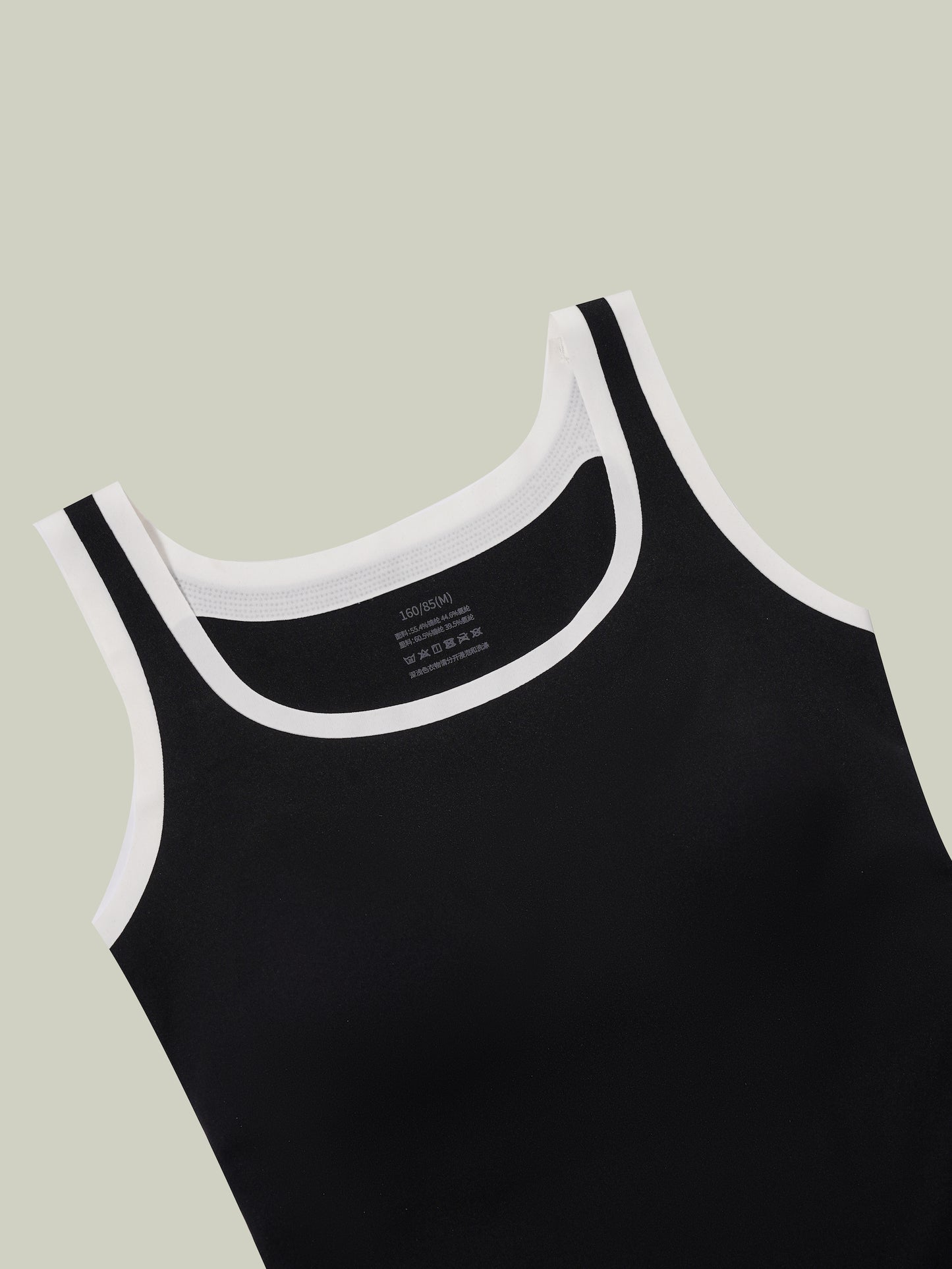 Two-tone layered tank top