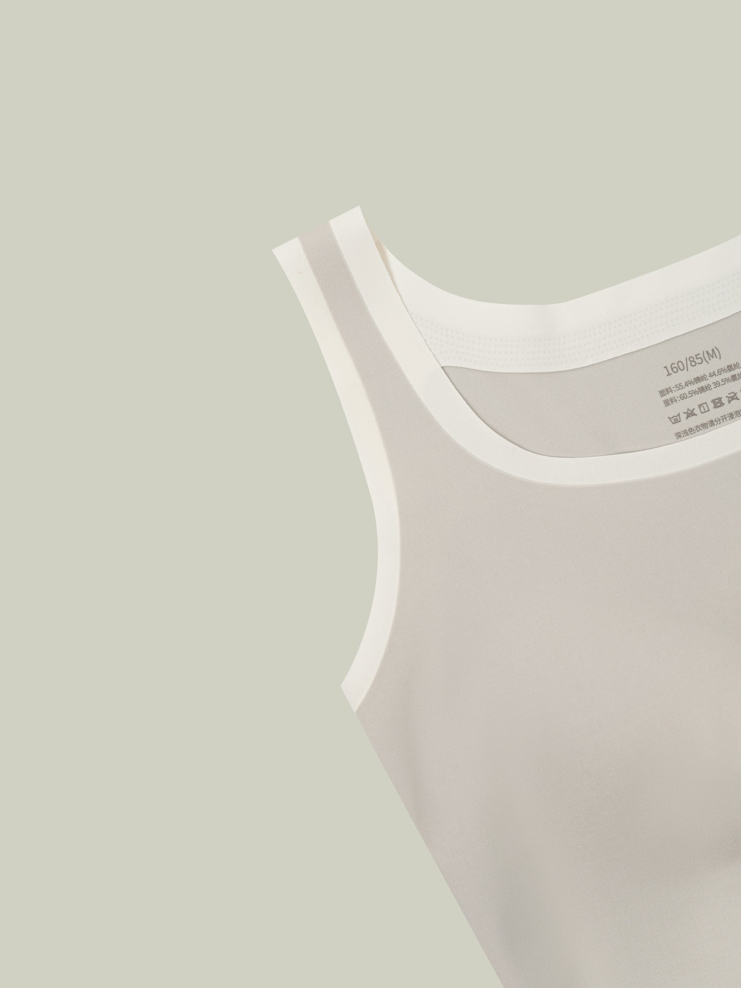 Two-tone layered tank top