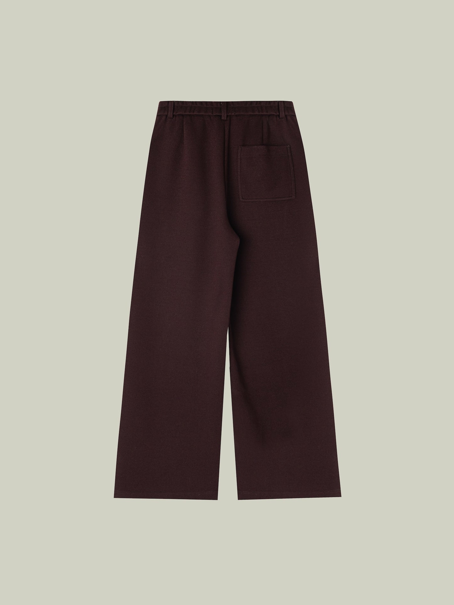 Wool blend warm straight pants