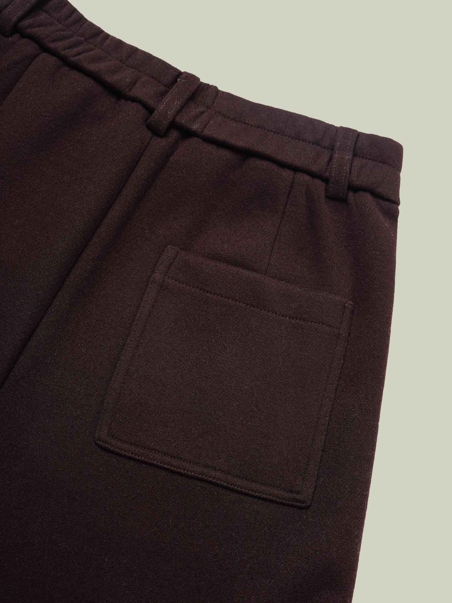Wool blend warm straight pants