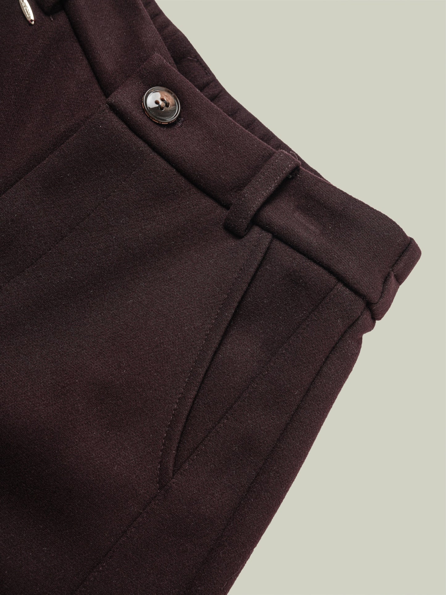 Wool blend warm straight pants
