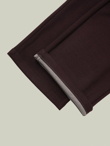 Wool blend warm straight pants