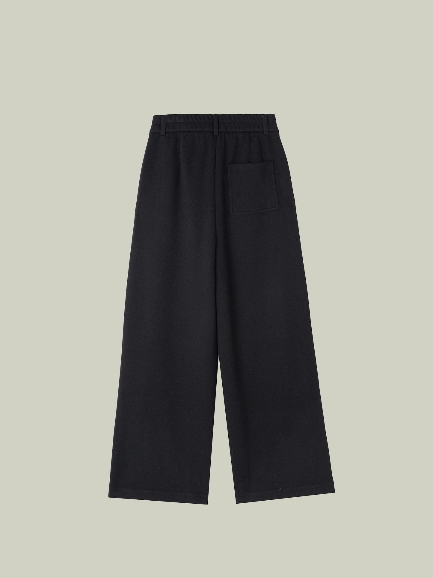 Wool blend warm straight pants