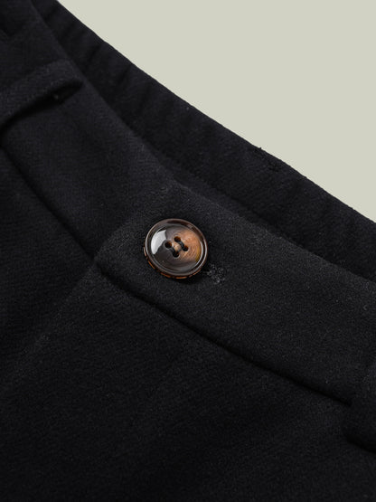 Wool blend warm straight pants