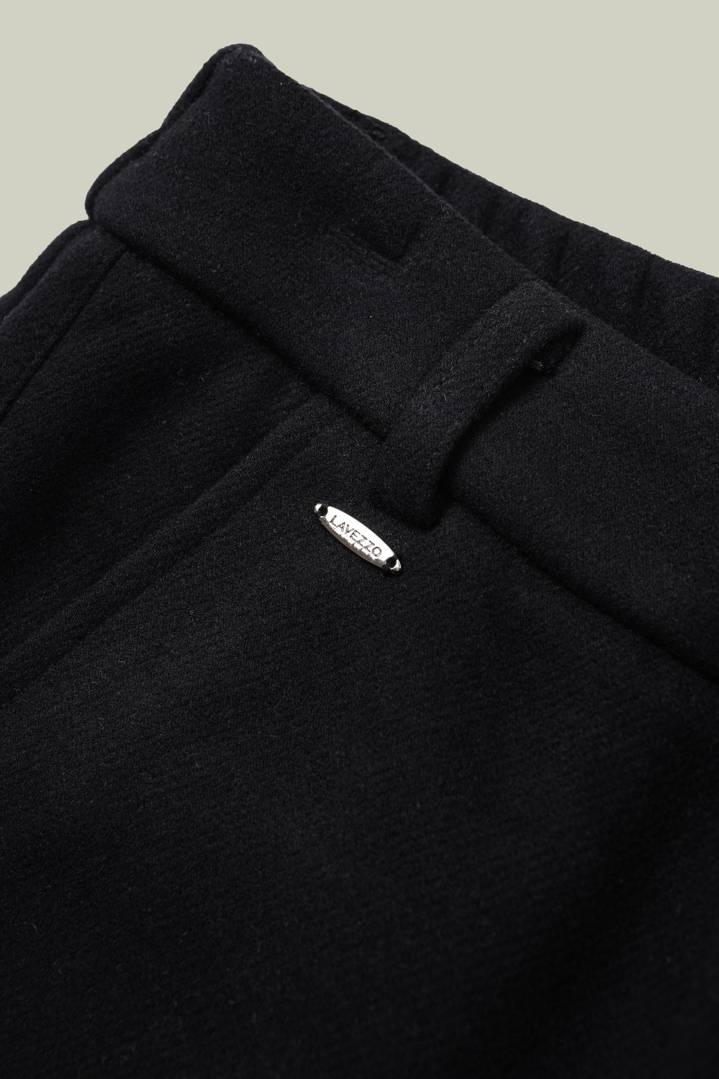 Wool blend warm straight pants