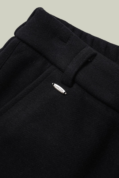 Wool blend warm straight pants