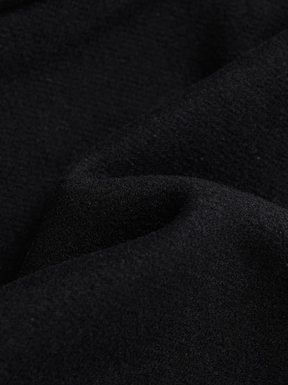 Wool blend warm straight pants