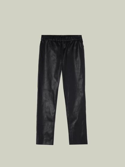 High-stretch sheepskin skinny pants