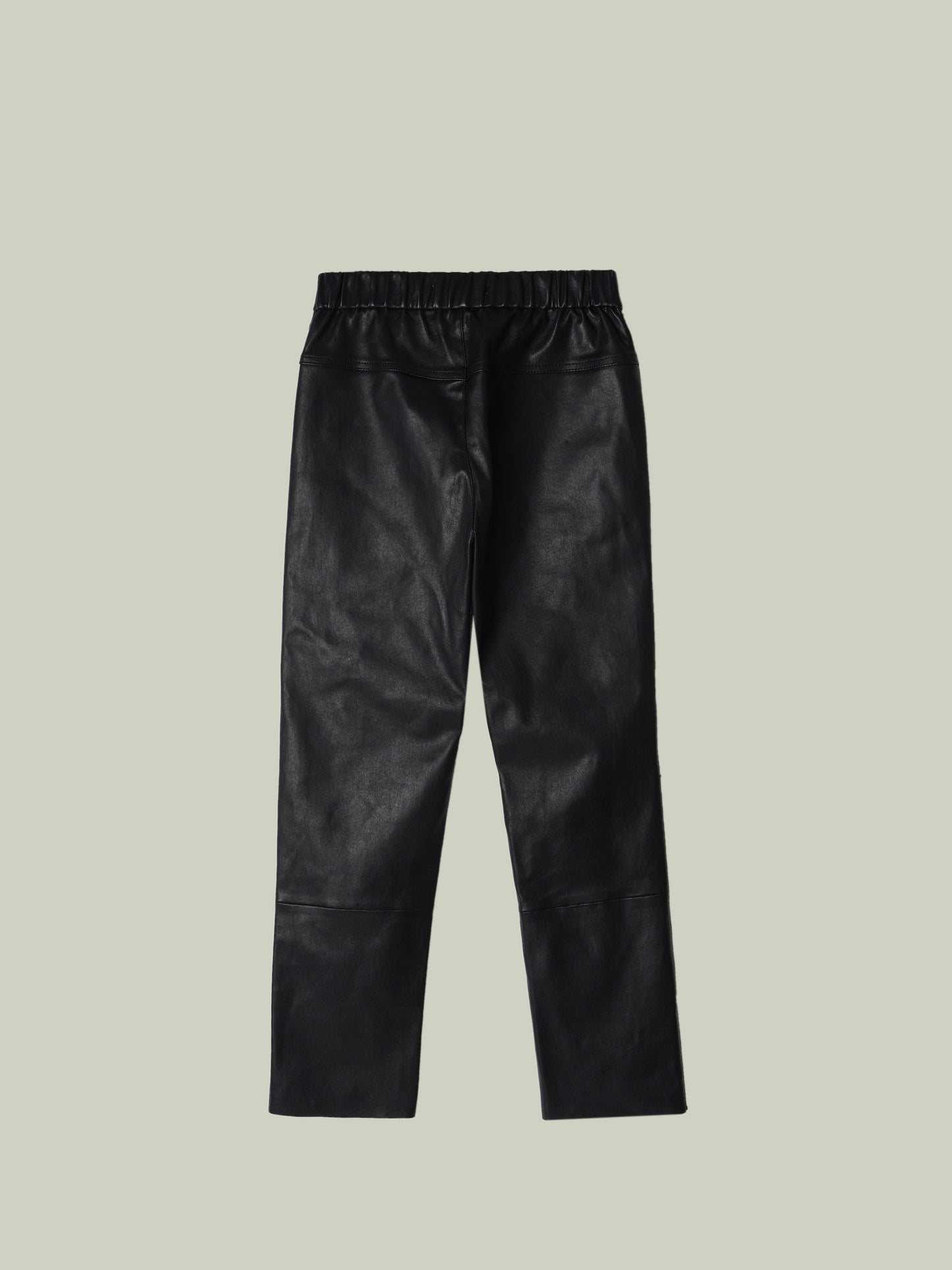 High-stretch sheepskin skinny pants