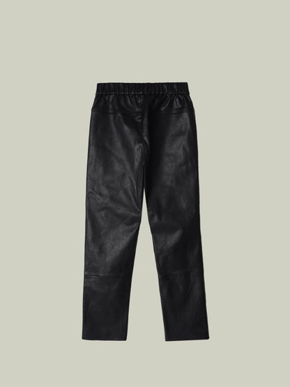High-stretch sheepskin skinny pants