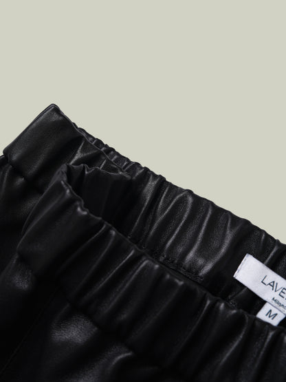 High-stretch sheepskin skinny pants