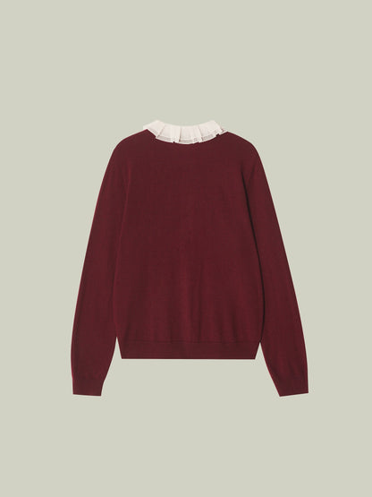 Sweater - wool sweater and skirt set