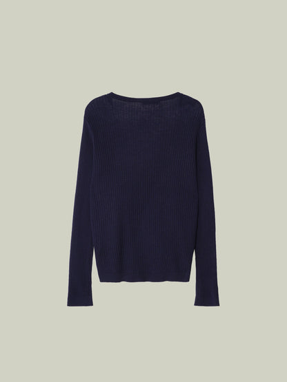 Wool set with faux two-piece layered top