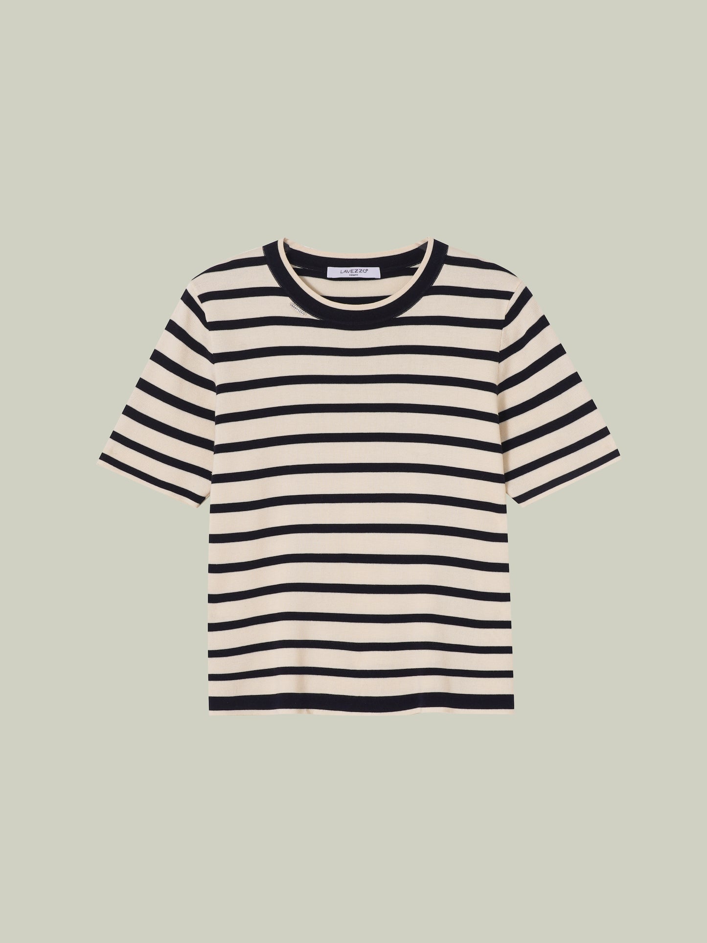 Striped knit set