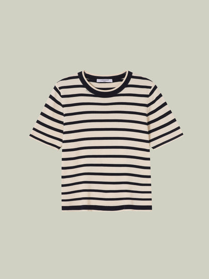 Striped knit set