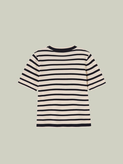 Striped knit set