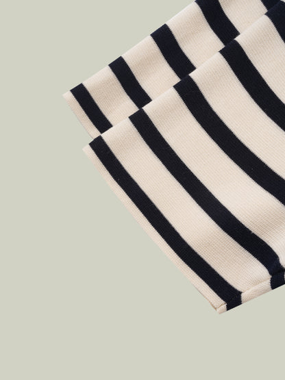 Striped knit set