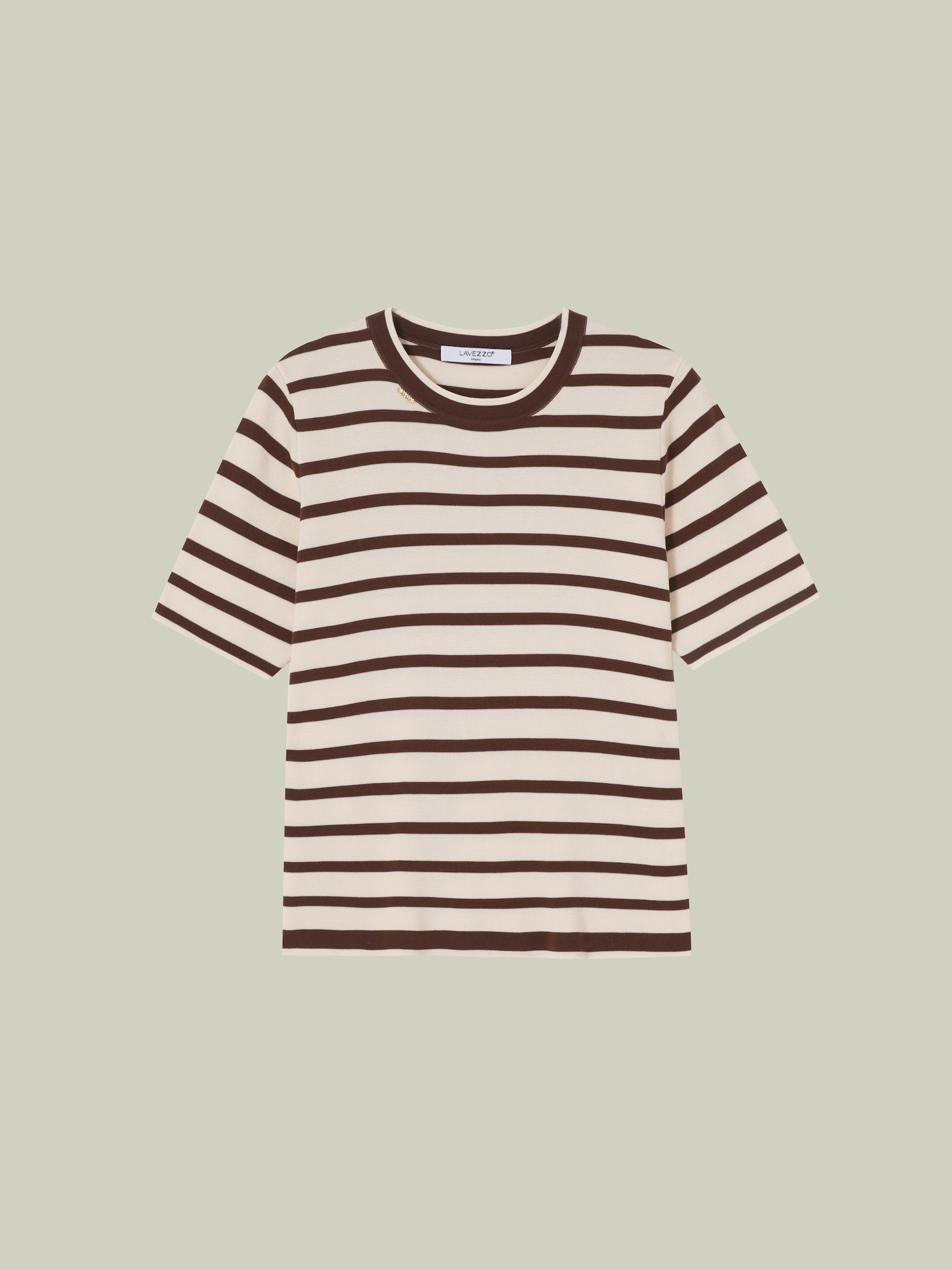 Striped knit set