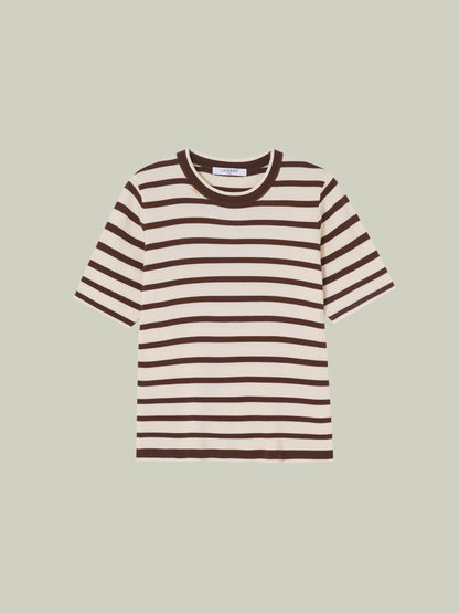 Striped knit set