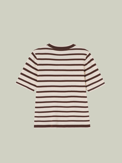 Striped knit set