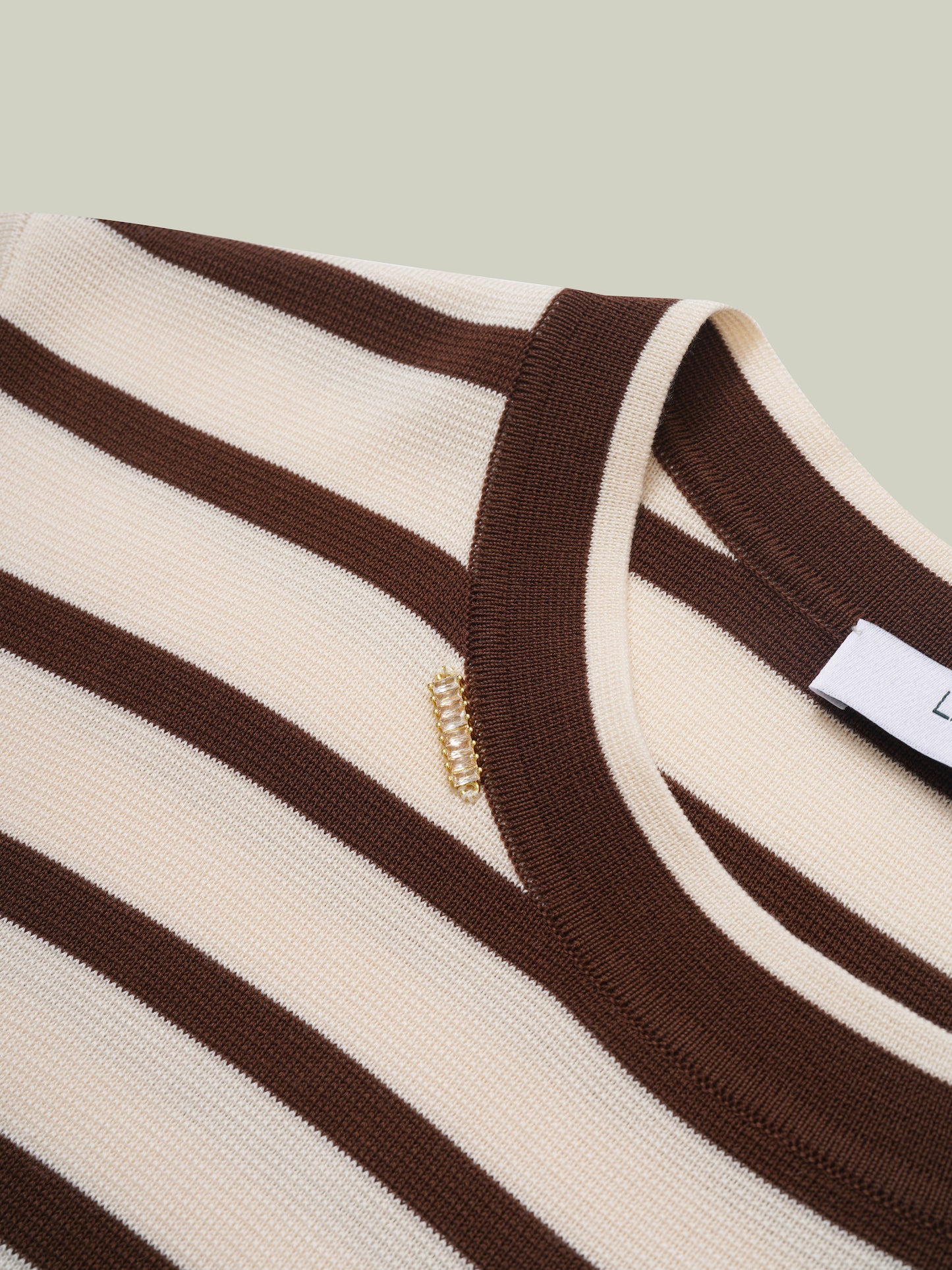 Striped knit set