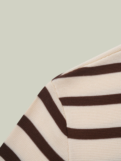 Striped knit set