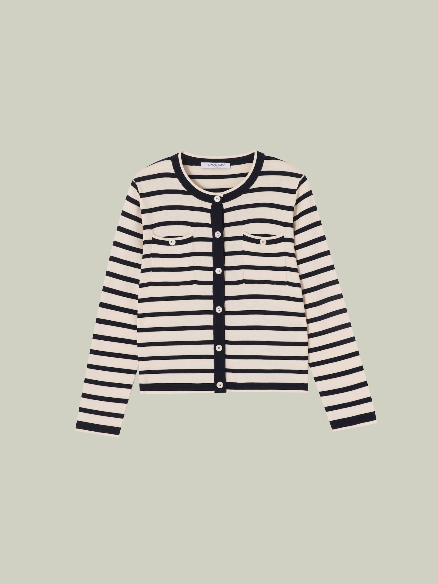 Striped knit set