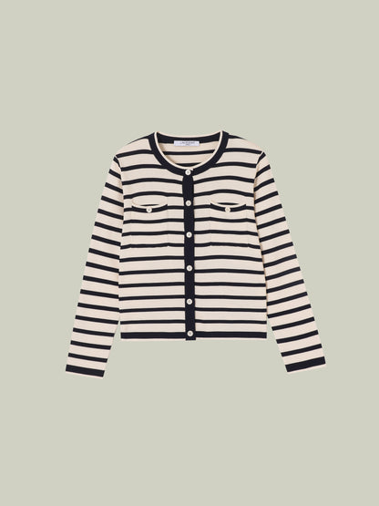 Striped knit set