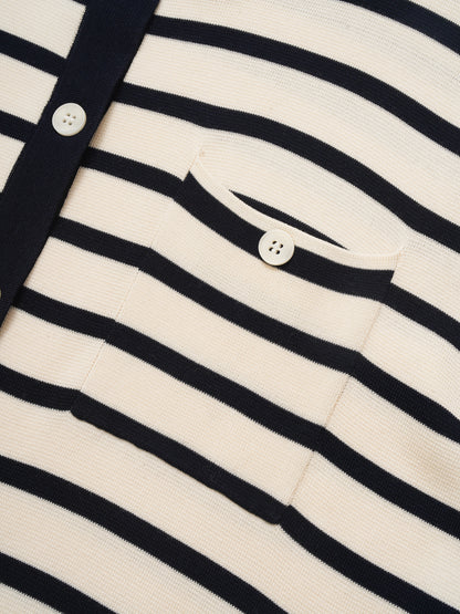 Striped knit set