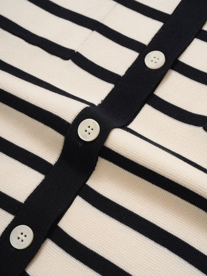 Striped knit set