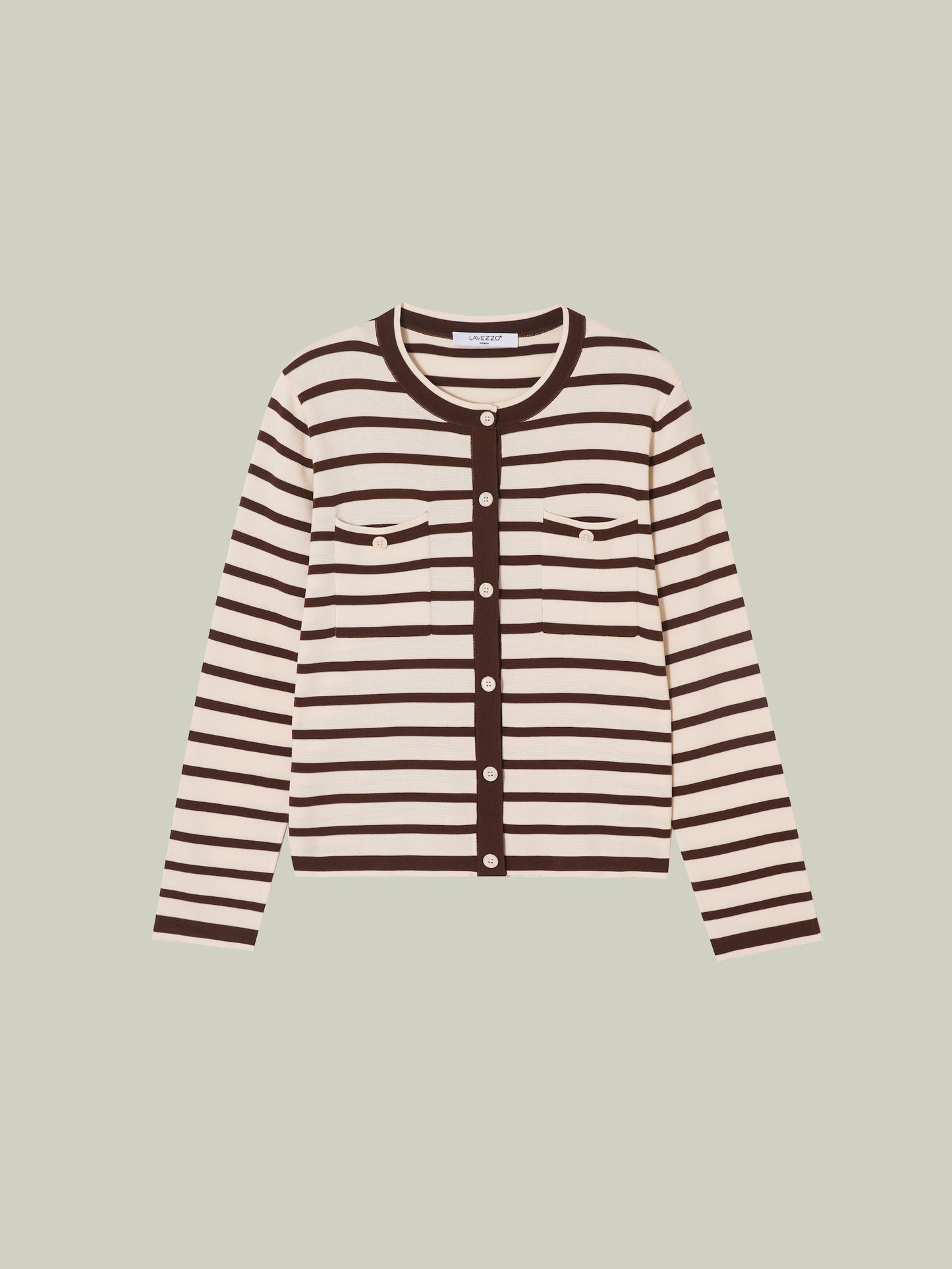 Striped knit set