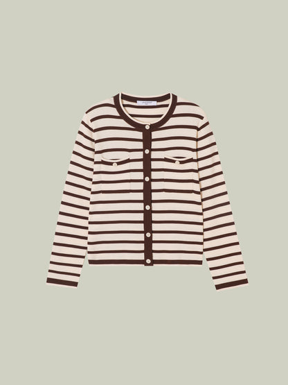 Striped knit set