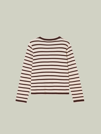 Striped knit set