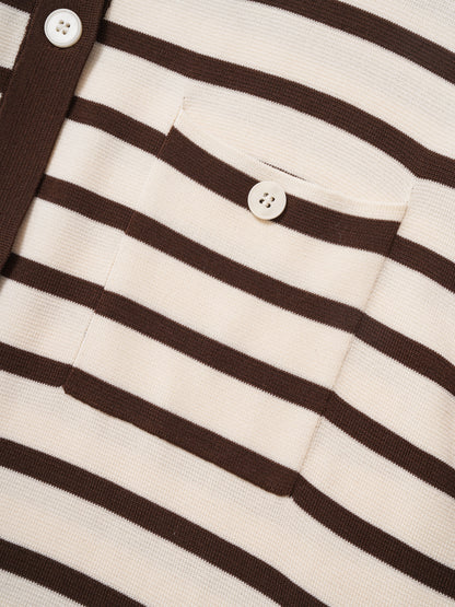 Striped knit set