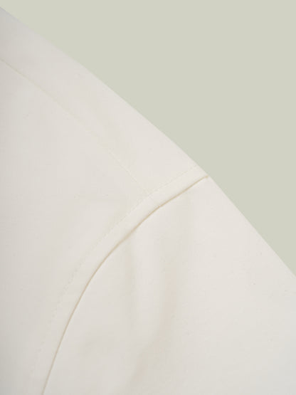  Stand-collar cropped trench jacket