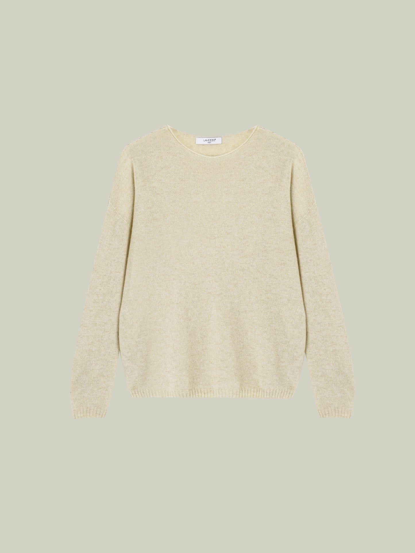  Cashmere sweater with pearl embellishment
