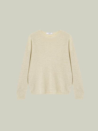 Cashmere sweater with pearl embellishment