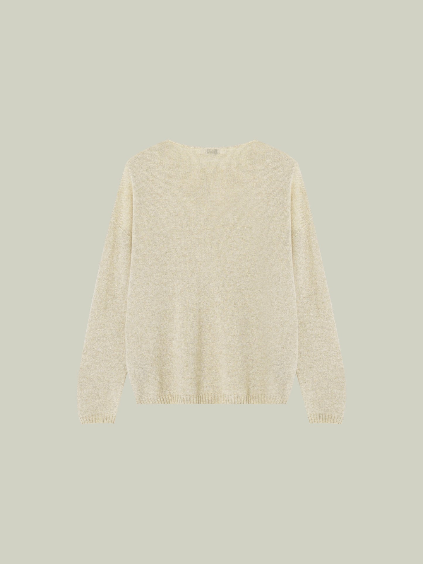  Cashmere sweater with pearl embellishment