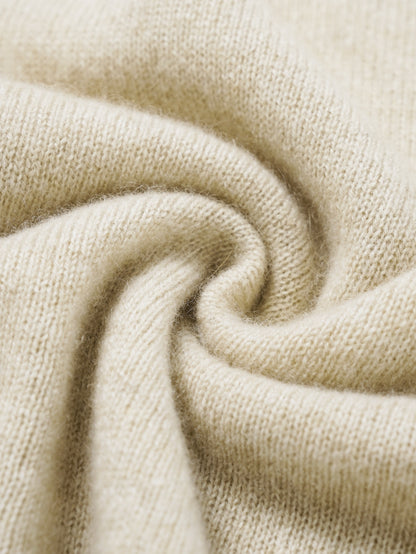  Cashmere sweater with pearl embellishment
