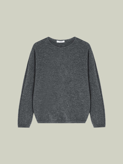  Cashmere sweater with pearl embellishment