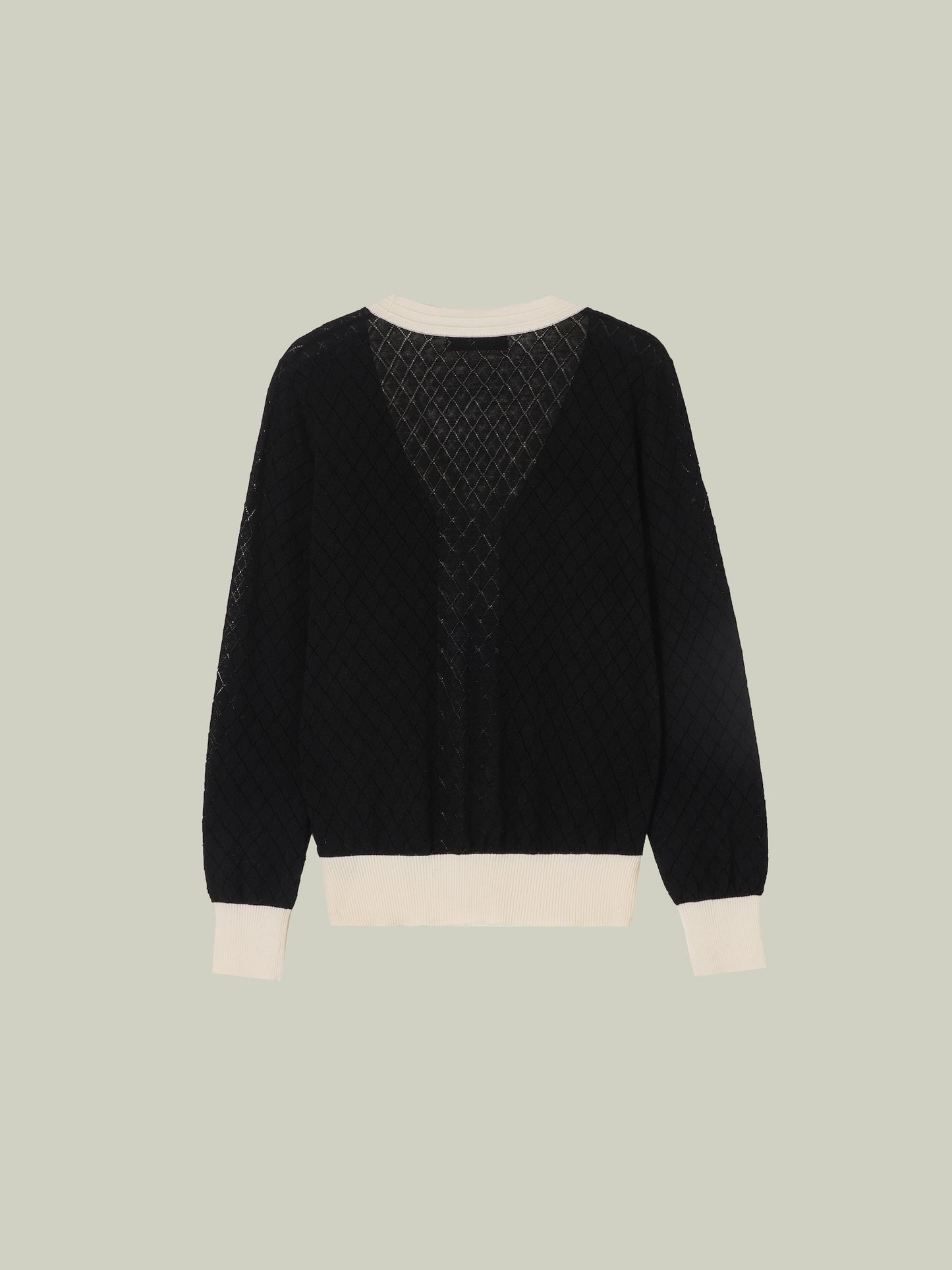 Cardigan in maglia stile petite Chanel con fiocco