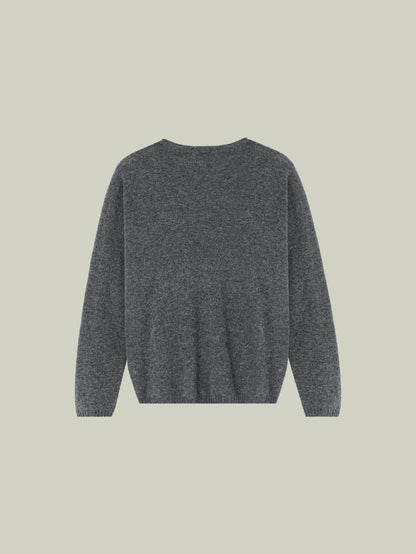  Cashmere sweater with pearl embellishment