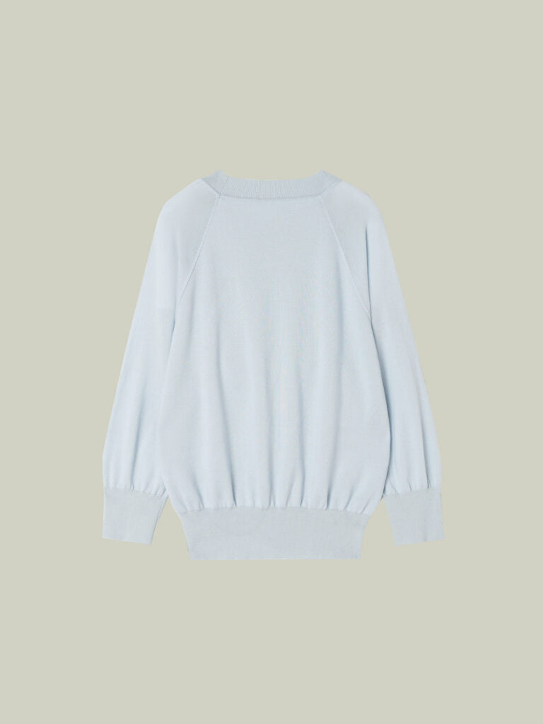 Maglia in seta e lino con manica tre quarti