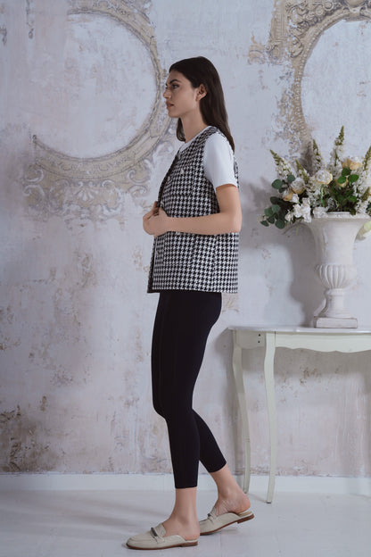 Gilet in tweed retrò