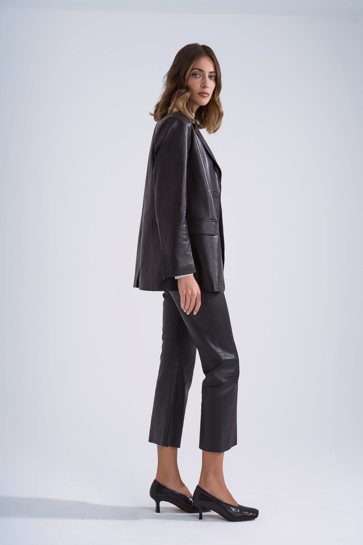 Pantalone in pelle