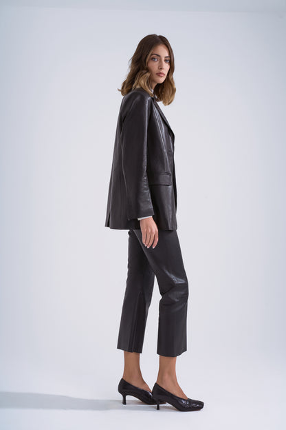 Pantalone in pelle