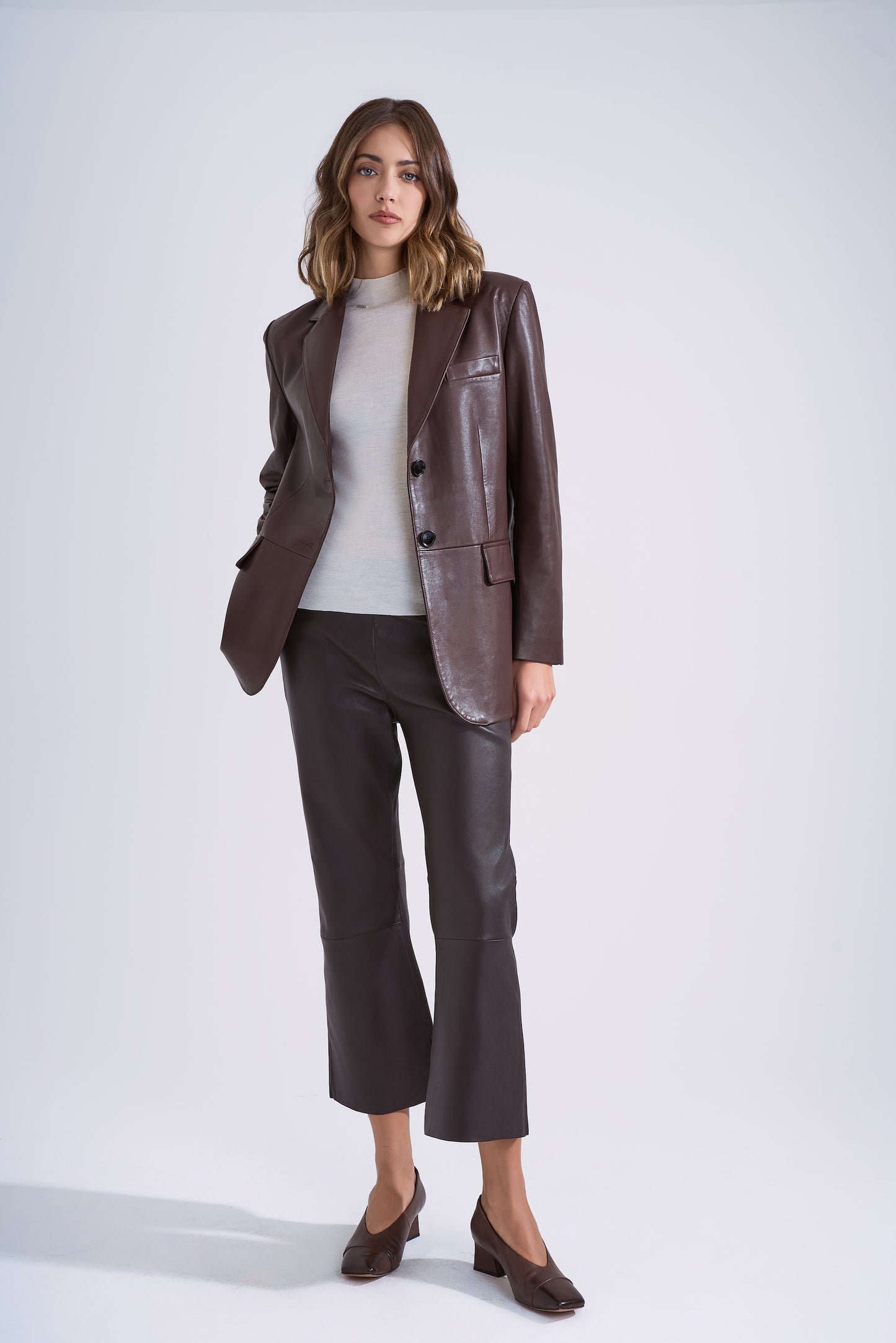Pantalone in pelle