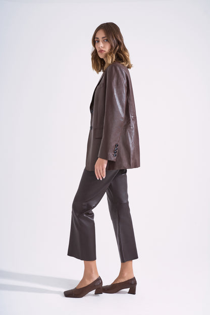 Pantalone in pelle