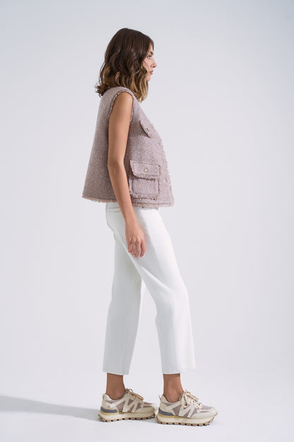 Cigarette nine-point jeans